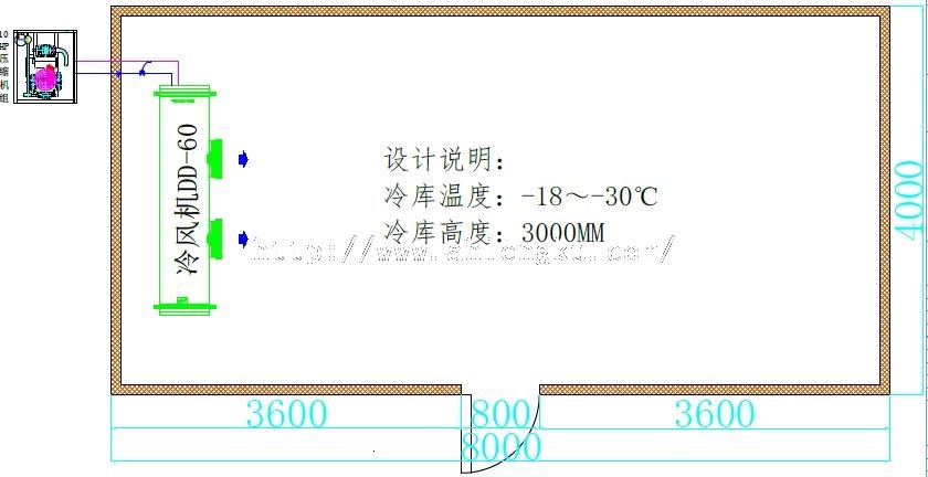 32平方冷庫平面圖