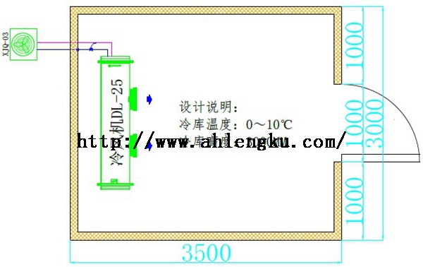 25立方醫(yī)藥冷庫(kù)平面圖.jpg