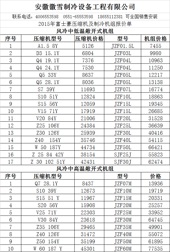 2015年富士豪壓縮機(jī)及制冷機(jī)組最新價(jià)格.png